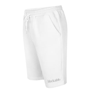 Blackable Whiteout Fleece Shorts | Blackable – Black - Owned Woman - Owned Fashion Tech