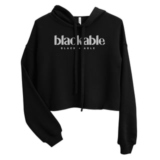 Blackable Women's Branded Essentials Cropped Hoodie | Blackable – Black - Owned Woman - Owned Fashion Tech