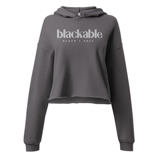 Blackable Women's Branded Essentials Cropped Hoodie | Blackable – Black - Owned Woman - Owned Fashion Tech