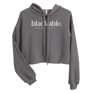 Blackable Women's Branded Essentials Cropped Hoodie | Blackable – Black - Owned Woman - Owned Fashion Tech