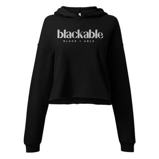 Blackable Women's Branded Essentials Cropped Hoodie | Blackable – Black - Owned Woman - Owned Fashion Tech
