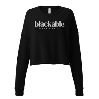 Blackable Women's Branded Essentials Cropped Sweatshirt | Blackable – Black - Owned Woman - Owned Fashion Tech