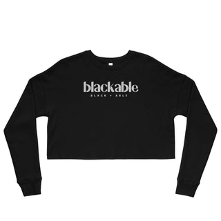 Blackable Women's Branded Essentials Cropped Sweatshirt | Blackable – Black - Owned Woman - Owned Fashion Tech