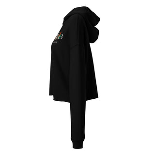 Blackable Women's Cropped Hoodie with XL Signature Logo | Blackable – Black - Owned Woman - Owned Fashion Tech