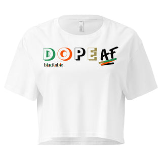 Blackable Women’s DopeAF Crop Top | Blackable – Black - Owned Woman - Owned Fashion Tech