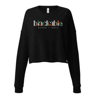 Blackable Women's Signature Cropped Sweatshirt | Blackable – Black - Owned Woman - Owned Fashion Tech