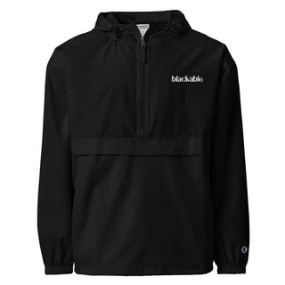 Blackable X Champion Branded Essentials Packable Jacket | Blackable – Black - Owned Woman - Owned Fashion Tech