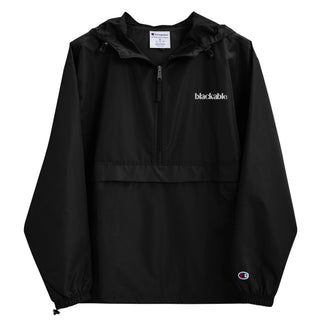 Blackable X Champion Branded Essentials Packable Jacket | Blackable – Black - Owned Woman - Owned Fashion Tech