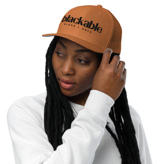 Blackable Trucker Hat (Closed-back/Gold)