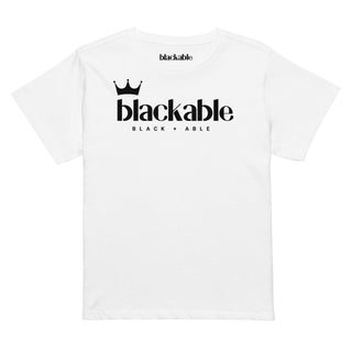 Crowned Logo High-waisted Tee — Women's | Blackable – Black-Owned Woman-Owned Fashion Tech