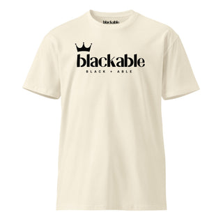 Crowned Logo T-Shirt – Unisex Fit | Blackable – Black-Owned Woman-Owned Fashion Tech