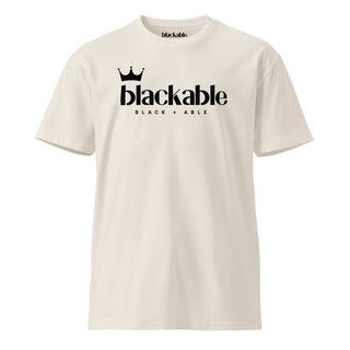 Crowned Logo T-Shirt – Unisex Fit | Blackable – Black-Owned Woman-Owned Fashion Tech