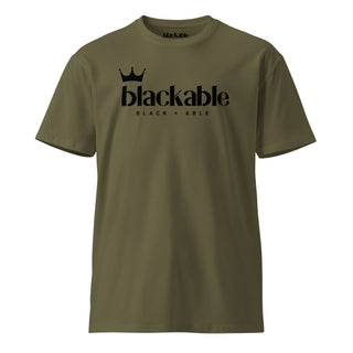 Crowned Logo T-Shirt – Unisex Fit | Blackable – Black-Owned Woman-Owned Fashion Tech