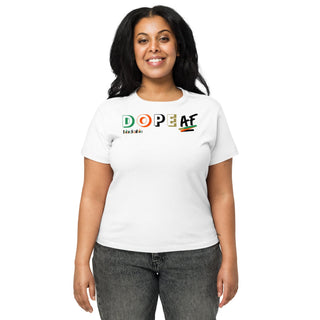 Dope AF High-waisted Tee — Women's | Blackable – Black-Owned Woman-Owned Fashion Tech