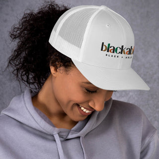 Blackable Trucker Hat (White)