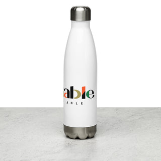 Blackable Stainless Steel  Water Bottle (White)