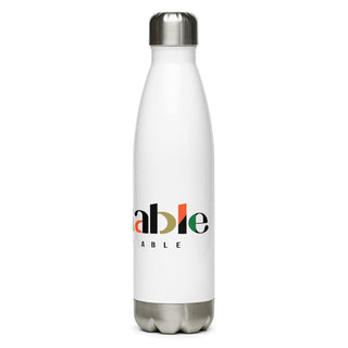 Blackable Stainless Steel  Water Bottle (White)