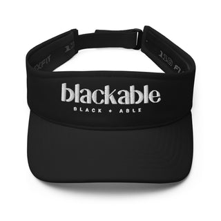 Blackable Branded Essentials Black Visor