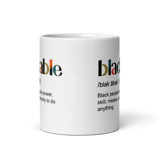 DEFINITION Glossy White Mug (Glossy White)