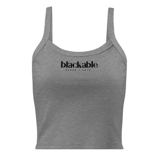 Women’s Branded Essentials Micro - rib Tank Top | Blackable – Black - Owned Woman - Owned Fashion Tech