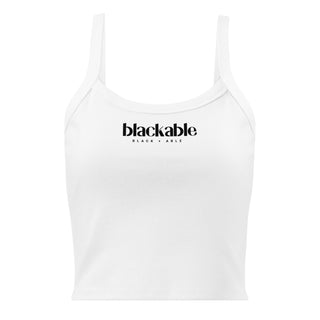 Women’s Branded Essentials Micro - rib Tank Top | Blackable – Black - Owned Woman - Owned Fashion Tech