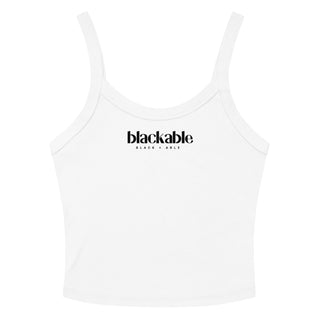 Women’s Branded Essentials Micro - rib Tank Top | Blackable – Black - Owned Woman - Owned Fashion Tech