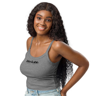 Women’s Branded Essentials Micro - rib Tank Top | Blackable – Black - Owned Woman - Owned Fashion Tech