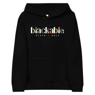 Youth Signature Logo Hoodie - Unisex Fit | Blackable – Black - Owned Woman - Owned Fashion Tech