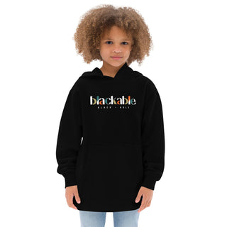 Youth Signature Logo Hoodie - Unisex Fit | Blackable – Black - Owned Woman - Owned Fashion Tech